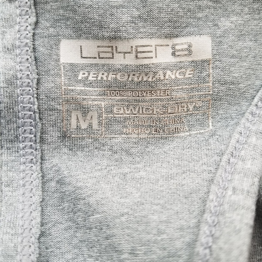 Layer8 Performance Qwick Dry Grey Racerback Tank - Picture 5 of 5
